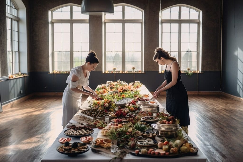 Grazing table in 2023  Wedding snacks, Party food buffet, Catering food  displays