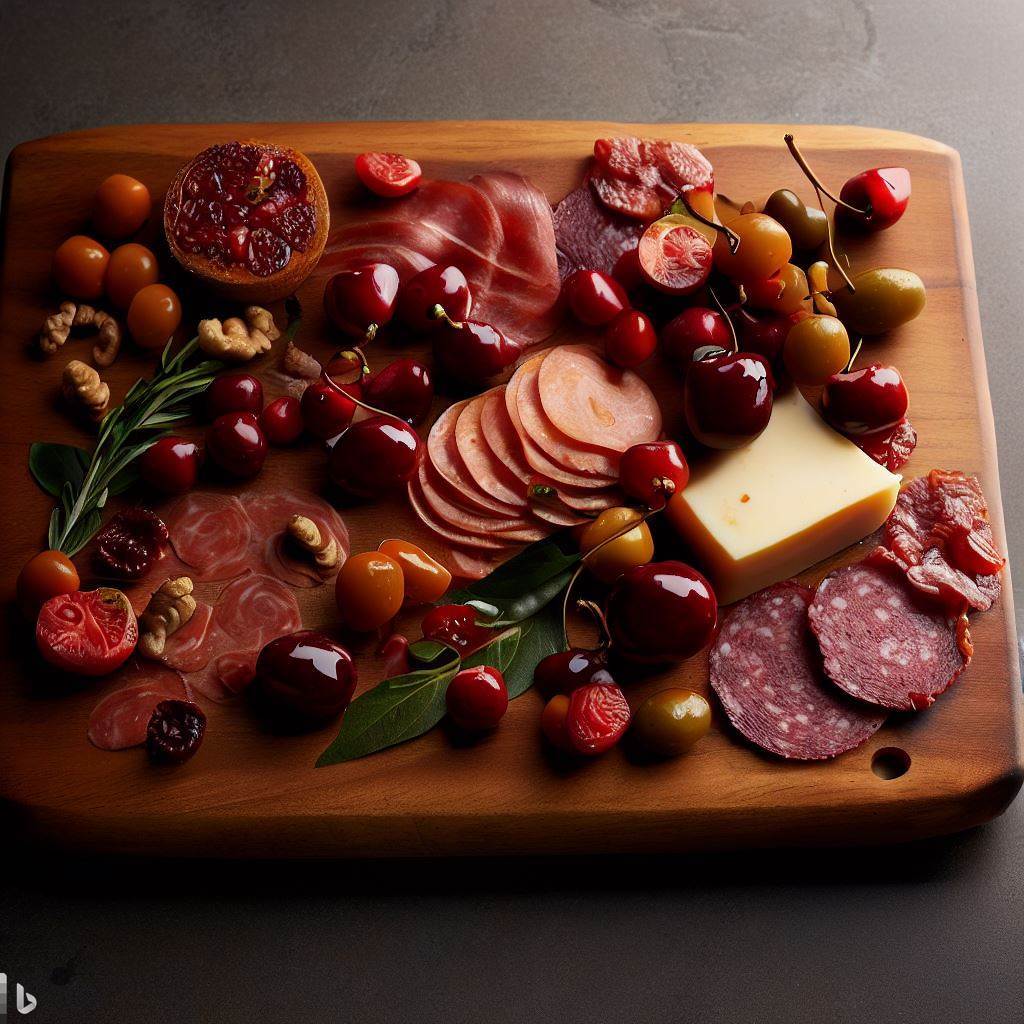 cherry charcuterie board