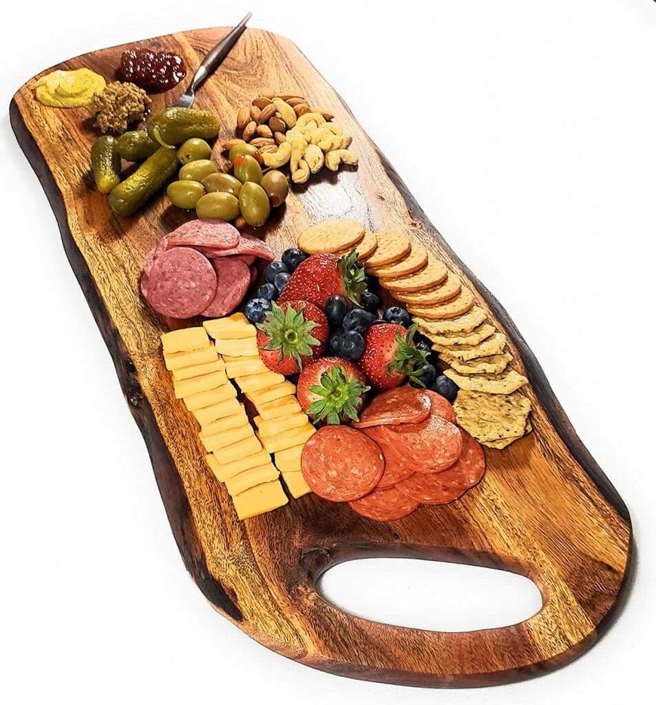 rustic charcuterie board