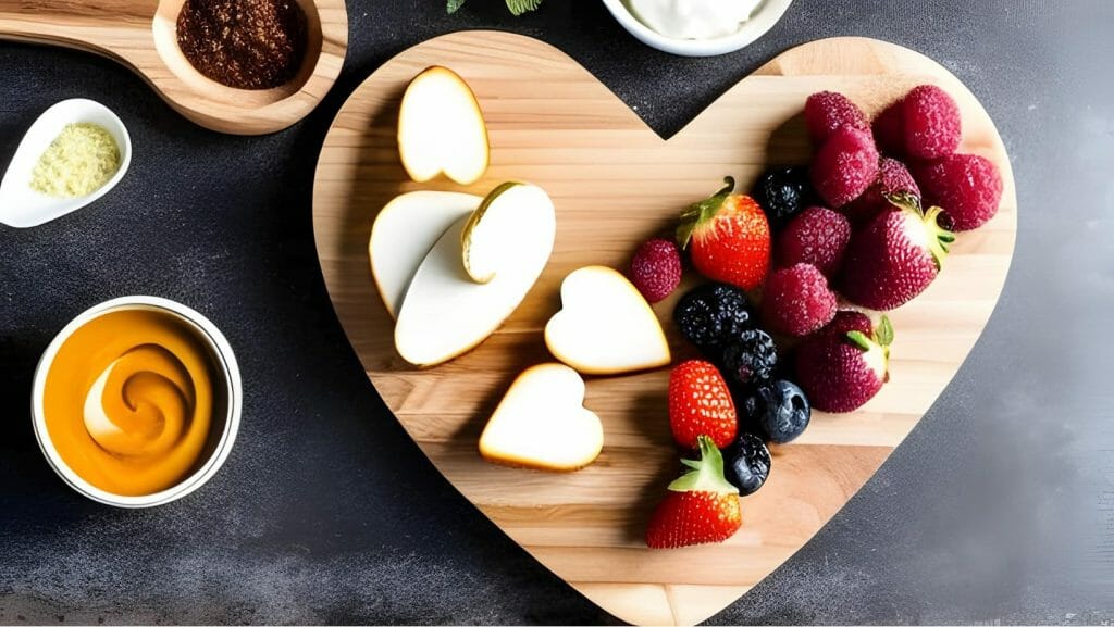 heart shaped charcuterie board