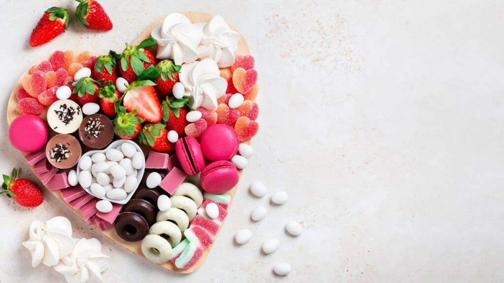 heart shaped charcuterie board