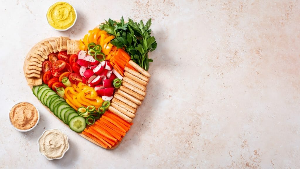 heart shaped charcuterie board