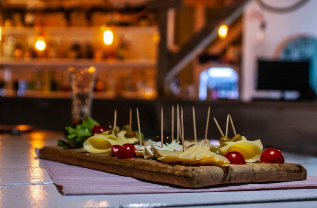 rustic charcuterie board