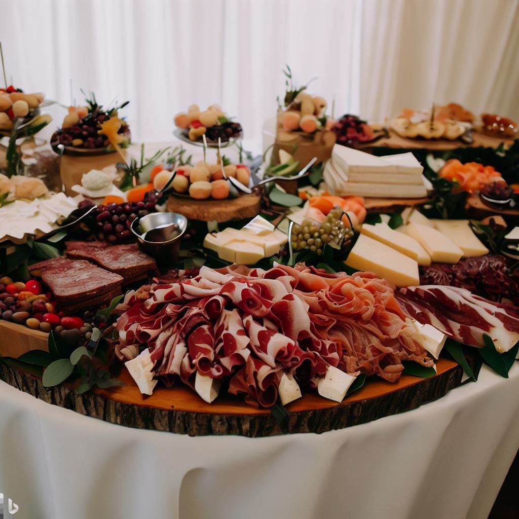 wedding charcuterie table