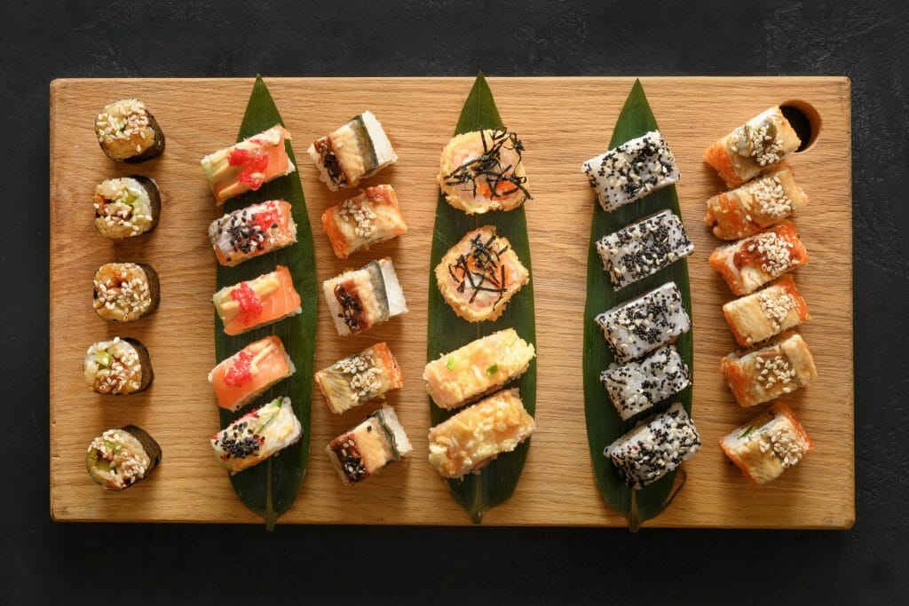 sushi charcuterie board