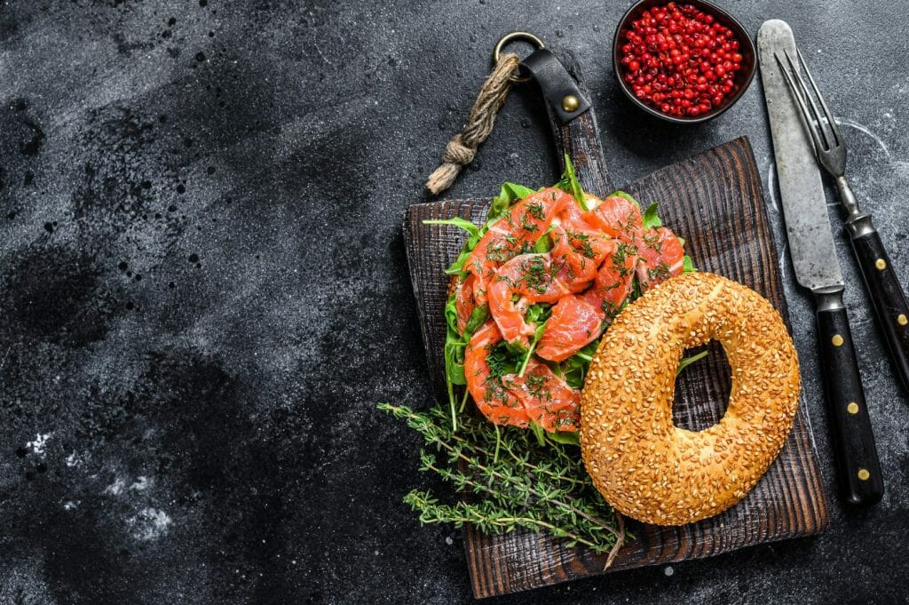 smoked salmon charcuterie board