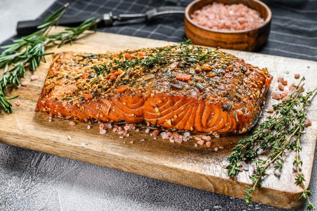 smoked salmon charcuterie board