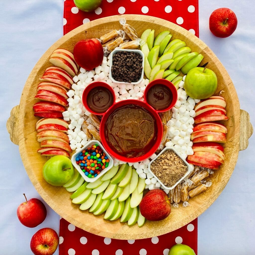 caramel apple charcuterie board