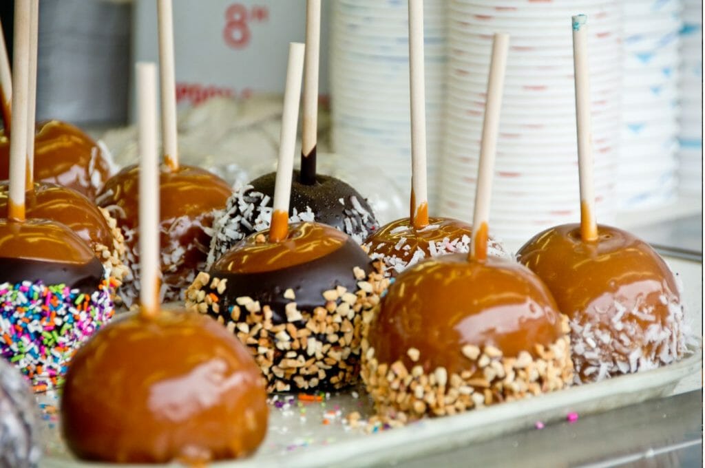 caramel apple charcuterie board