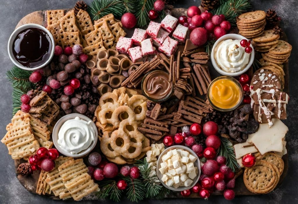 christmas dessert charcuterie board