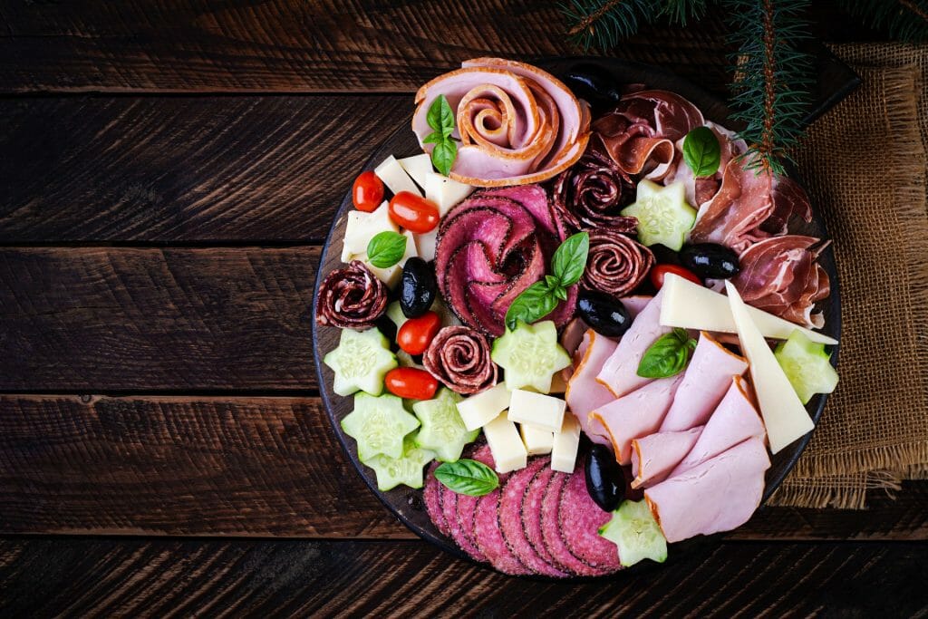 christmas eve charcuterie board