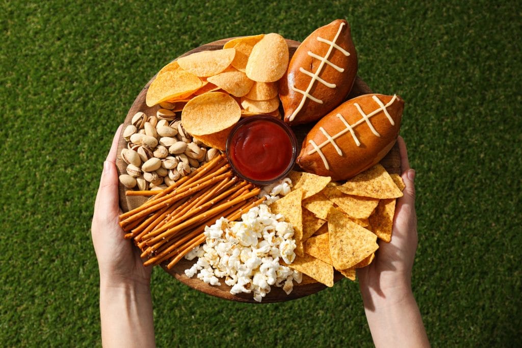 football charcuterie board