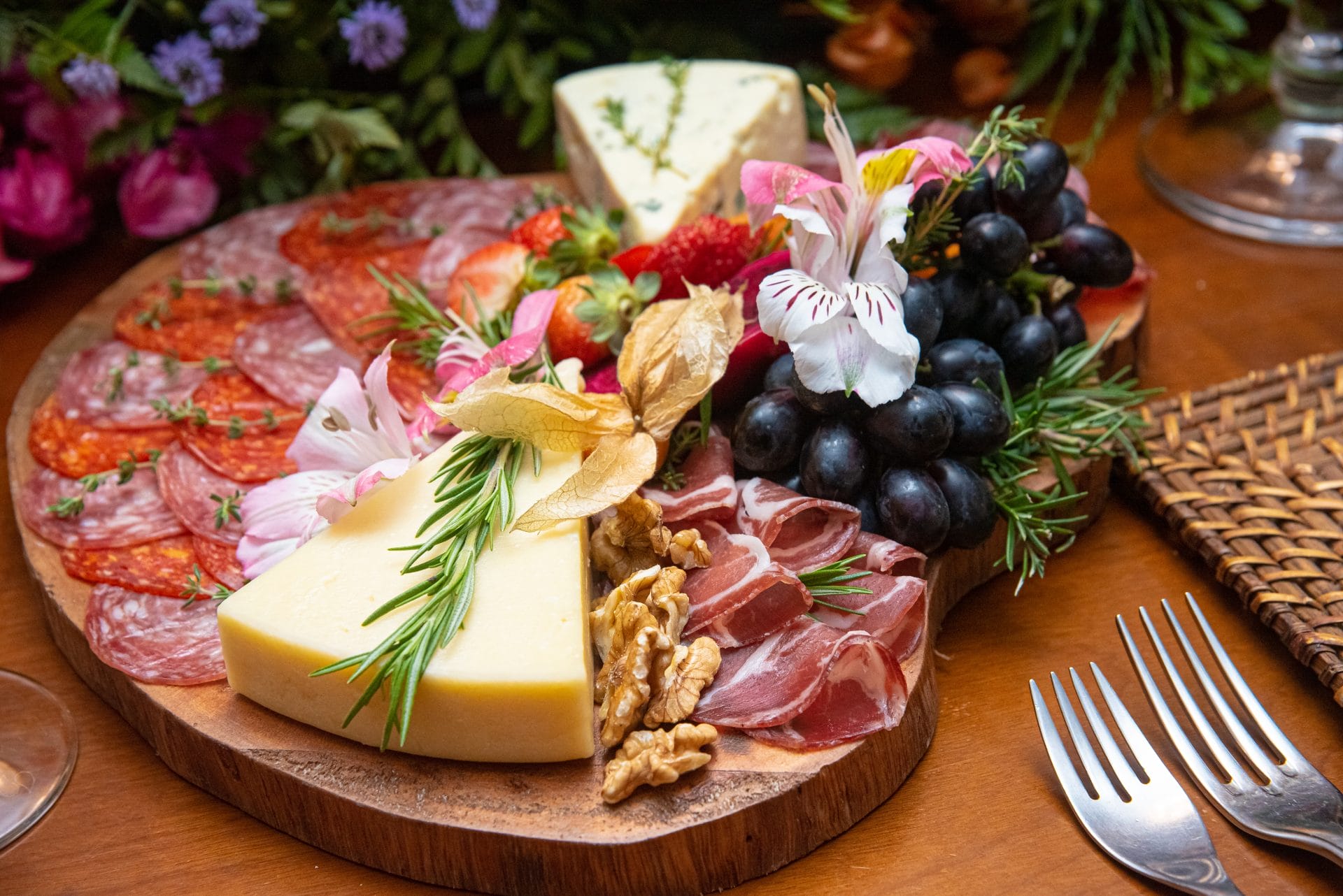 Charcuterie Board Flowers